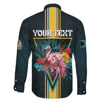 Personalized The Bahamas Family Matching Summer Maxi Dress and Hawaiian Shirt The Flamingo Tropical Flowers - Wonder Print Shop