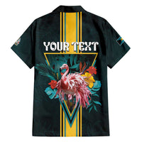 Personalized The Bahamas Family Matching Tank Maxi Dress and Hawaiian Shirt The Flamingo Tropical Flowers - Wonder Print Shop