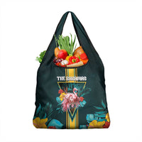 The Bahamas Grocery Bag The Flamingo Tropical Flowers - Wonder Print Shop
