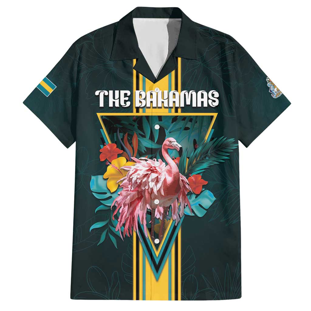 Personalized The Bahamas Hawaiian Shirt The Flamingo Tropical Flowers - Wonder Print Shop