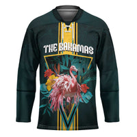 Personalized The Bahamas Hockey Jersey The Flamingo Tropical Flowers - Wonder Print Shop