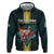 Personalized The Bahamas Hoodie The Flamingo Tropical Flowers - Wonder Print Shop