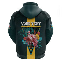 Personalized The Bahamas Hoodie The Flamingo Tropical Flowers - Wonder Print Shop