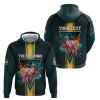Personalized The Bahamas Hoodie The Flamingo Tropical Flowers - Wonder Print Shop