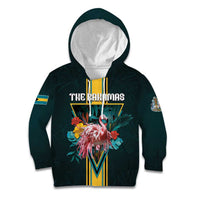 Personalized The Bahamas Kid Hoodie The Flamingo Tropical Flowers - Wonder Print Shop