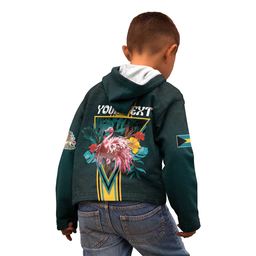 Personalized The Bahamas Kid Hoodie The Flamingo Tropical Flowers - Wonder Print Shop