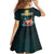 Personalized The Bahamas Kid Short Sleeve Dress The Flamingo Tropical Flowers - Wonder Print Shop