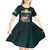 Personalized The Bahamas Kid Short Sleeve Dress The Flamingo Tropical Flowers - Wonder Print Shop