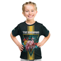 Personalized The Bahamas Kid T Shirt The Flamingo Tropical Flowers - Wonder Print Shop