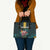 The Bahamas Leather Bag The Flamingo Tropical Flowers - Wonder Print Shop