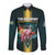 Personalized The Bahamas Long Sleeve Button Shirt The Flamingo Tropical Flowers - Wonder Print Shop