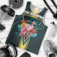 Personalized The Bahamas Men Tank Top The Flamingo Tropical Flowers - Wonder Print Shop