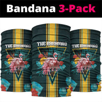 The Bahamas Neck Gaiter The Flamingo Tropical Flowers - Wonder Print Shop