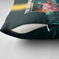 The Bahamas Pillow Cover The Flamingo Tropical Flowers - Wonder Print Shop