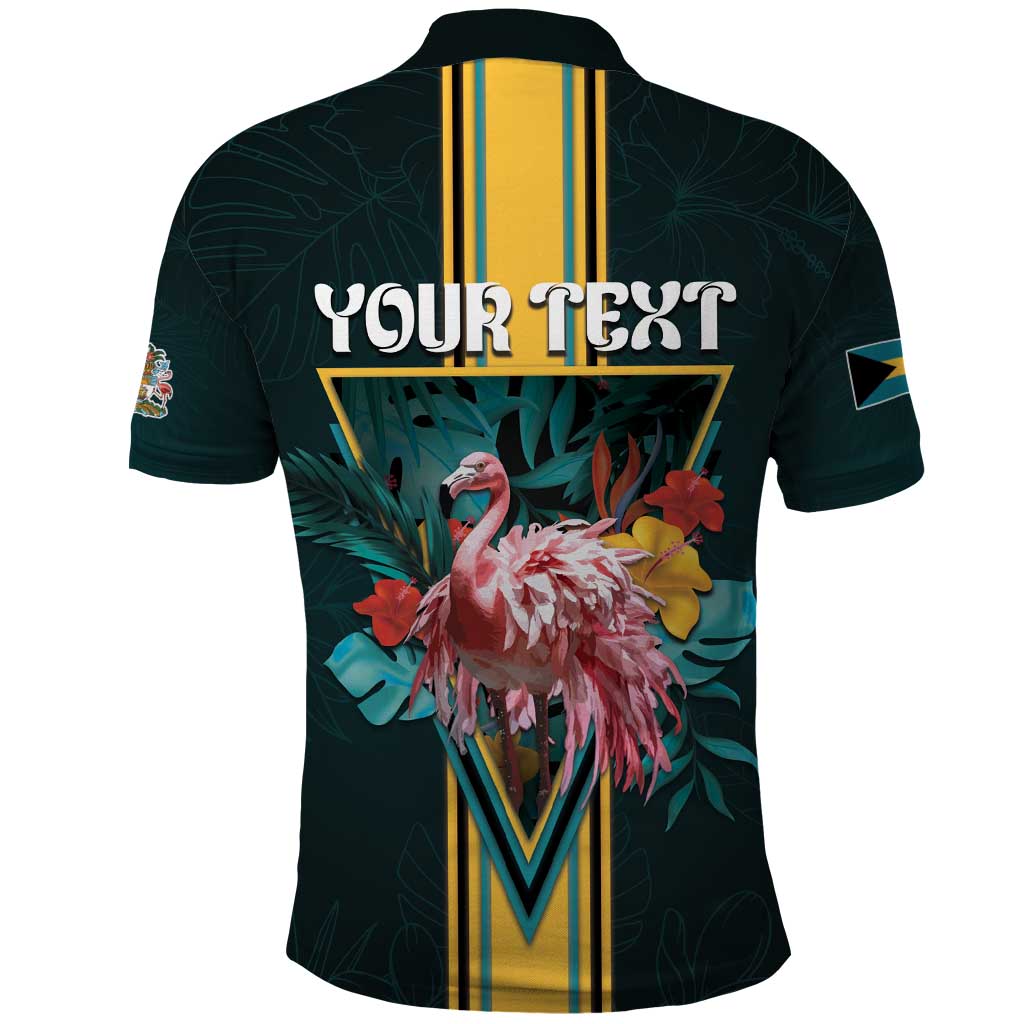 Personalized The Bahamas Polo Shirt The Flamingo Tropical Flowers - Wonder Print Shop