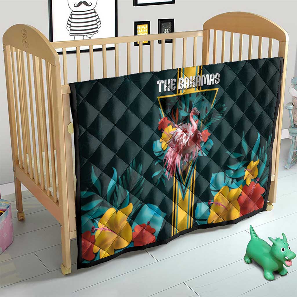 The Bahamas Quilt The Flamingo Tropical Flowers - Wonder Print Shop