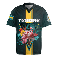 Personalized The Bahamas Rugby Jersey The Flamingo Tropical Flowers - Wonder Print Shop