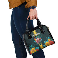 The Bahamas Shoulder Handbag The Flamingo Tropical Flowers - Wonder Print Shop