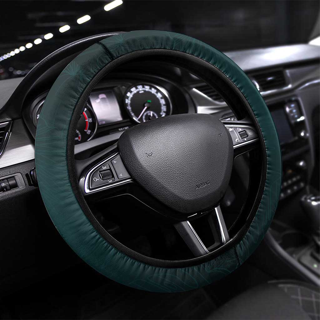 The Bahamas Steering Wheel Cover The Flamingo Tropical Flowers - Wonder Print Shop