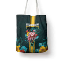 The Bahamas Tote Bag The Flamingo Tropical Flowers - Wonder Print Shop