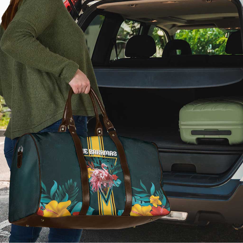 The Bahamas Travel Bag The Flamingo Tropical Flowers - Wonder Print Shop