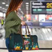 The Bahamas Travel Bag The Flamingo Tropical Flowers - Wonder Print Shop