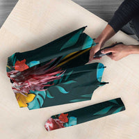 The Bahamas Umbrella The Flamingo Tropical Flowers - Wonder Print Shop