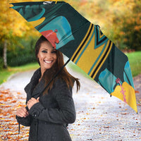 The Bahamas Umbrella The Flamingo Tropical Flowers - Wonder Print Shop