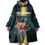 Personalized The Bahamas Wearable Blanket Hoodie The Flamingo Tropical Flowers - Wonder Print Shop
