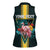 Personalized The Bahamas Women Sleeveless Polo Shirt The Flamingo Tropical Flowers - Wonder Print Shop