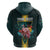 Personalized The Bahamas Zip Hoodie The Flamingo Tropical Flowers - Wonder Print Shop