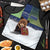 Finland Apron Brown Bear With Symbol Under The Aurora Sky - Wonder Print Shop