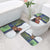 Finland Bathroom Set Brown Bear With Symbol Under The Aurora Sky - Wonder Print Shop