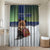 Finland Bathroom Set Brown Bear With Symbol Under The Aurora Sky - Wonder Print Shop