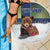 Finland Beach Blanket Brown Bear With Symbol Under The Aurora Sky - Wonder Print Shop