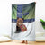 Finland Blanket Brown Bear With Symbol Under The Aurora Sky - Wonder Print Shop
