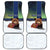 Finland Car Mats Brown Bear With Symbol Under The Aurora Sky - Wonder Print Shop