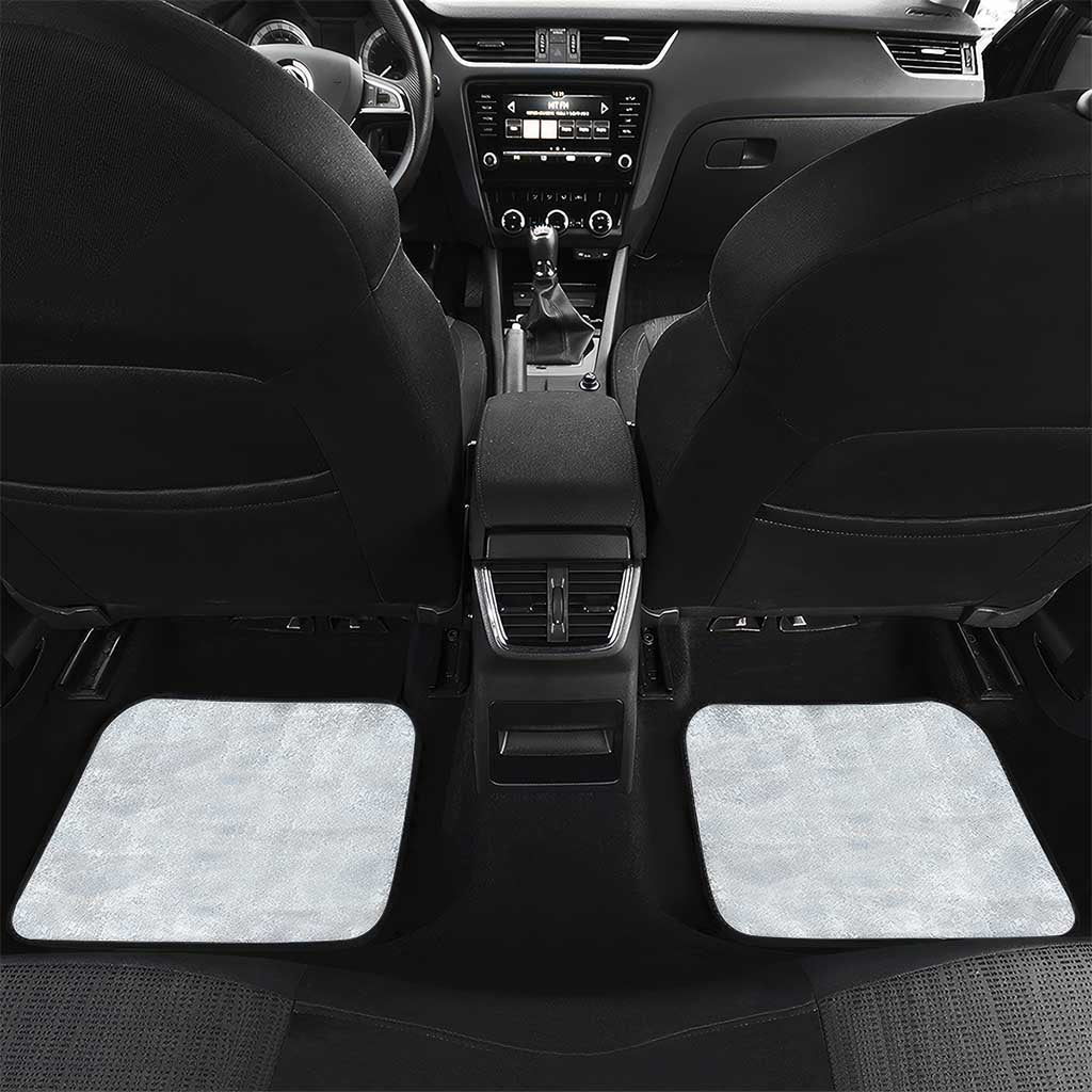 Finland Car Mats Brown Bear With Symbol Under The Aurora Sky - Wonder Print Shop