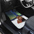 Finland Car Mats Brown Bear With Symbol Under The Aurora Sky - Wonder Print Shop