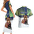 Personalized Finland Couples Matching Short Sleeve Bodycon Dress and Hawaiian Shirt Brown Bear With Symbol Under The Aurora Sky - Wonder Print Shop