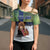 Personalized Finland Cross Shoulder Shirt Brown Bear With Symbol Under The Aurora Sky - Wonder Print Shop