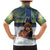 Personalized Finland Family Matching Mermaid Dress and Hawaiian Shirt Brown Bear With Symbol Under The Aurora Sky - Wonder Print Shop