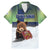 Personalized Finland Family Matching Mermaid Dress and Hawaiian Shirt Brown Bear With Symbol Under The Aurora Sky - Wonder Print Shop