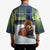 Personalized Finland Kimono Brown Bear With Symbol Under The Aurora Sky - Wonder Print Shop