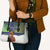 Finland Leather Bag Brown Bear With Symbol Under The Aurora Sky - Wonder Print Shop
