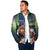 Personalized Finland Padded Jacket Brown Bear With Symbol Under The Aurora Sky - Wonder Print Shop