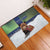 Finland Rubber Doormat Brown Bear With Symbol Under The Aurora Sky - Wonder Print Shop