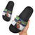 Finland Slide Sandals Brown Bear With Symbol Under The Aurora Sky - Wonder Print Shop