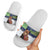 Finland Slide Sandals Brown Bear With Symbol Under The Aurora Sky - Wonder Print Shop