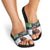 Finland Slide Sandals Brown Bear With Symbol Under The Aurora Sky - Wonder Print Shop